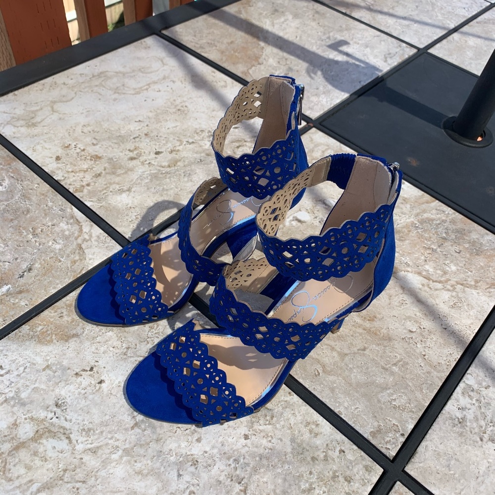 Jessica Simpson Heels Sandals blue size 7